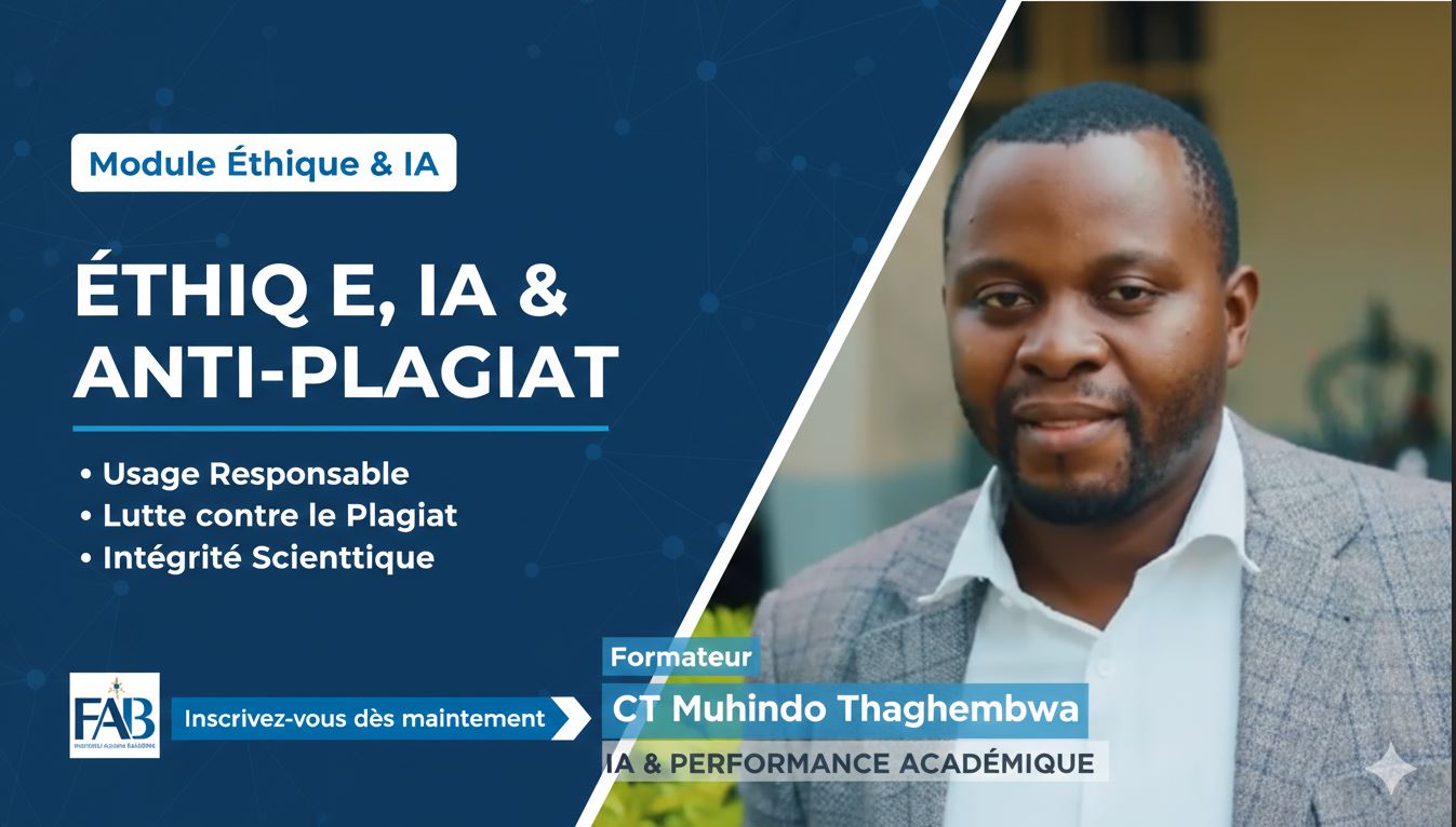 L’Éthique au Cœur de l’IA : Richard TAGHEMBWA Alerte sur les Dérives du « Copier-Coller » Académique